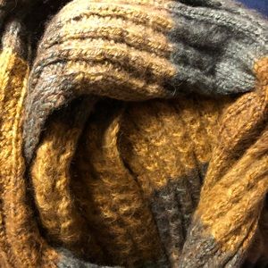 Shades of green long circle scarf